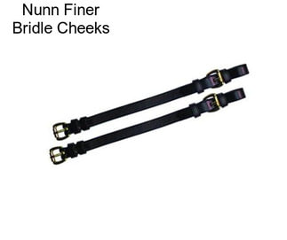 Nunn Finer Bridle Cheeks