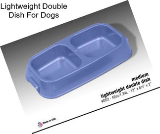 Lightweight Double Dish For Dogs