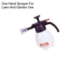 One Hand Sprayer For Lawn And Garden Use
