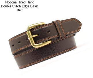 Nocona Hired Hand Double Stitch Edge Basic Belt