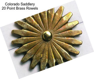 Colorado Saddlery 20 Point Brass Rowels