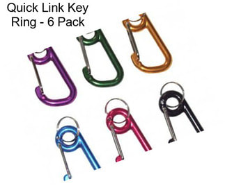 Quick Link Key Ring - 6 Pack