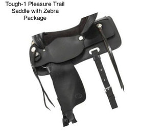 Tough-1 Pleasure Trail Saddle with Zebra Package