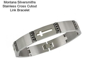 Montana Silversmiths Stainless Cross Cutout Link Bracelet