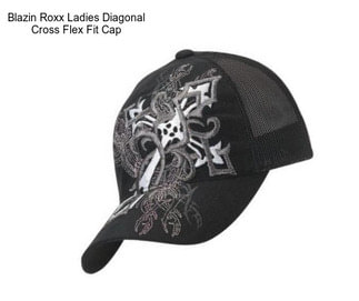 Blazin Roxx Ladies Diagonal Cross Flex Fit Cap