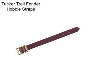 Tucker Trail Fender Hobble Straps