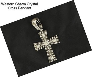 Western Charm Crystal Cross Pendant