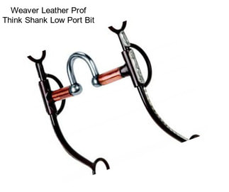 Weaver Leather Prof Think Shank Low Port Bit
