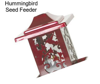 Hummingbird Seed Feeder