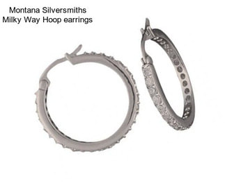 Montana Silversmiths Milky Way Hoop earrings