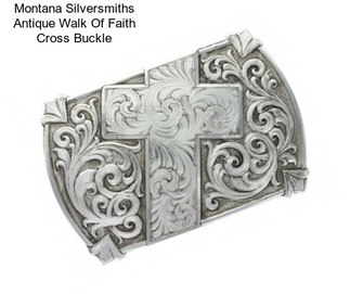 Montana Silversmiths Antique Walk Of Faith Cross Buckle