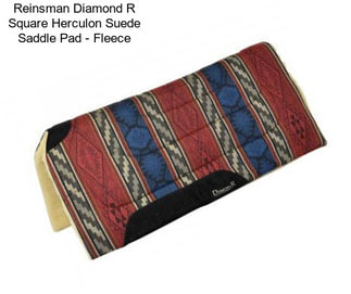 Reinsman Diamond R Square Herculon Suede Saddle Pad - Fleece