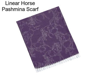 Linear Horse Pashmina Scarf