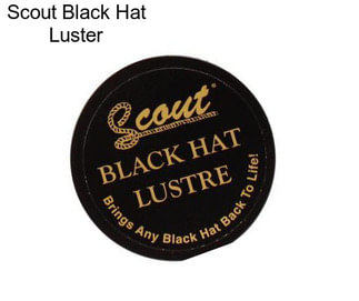 Scout Black Hat Luster