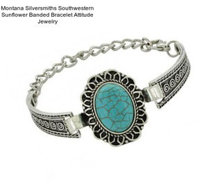 Montana Silversmiths Southwestern Sunflower Banded Bracelet Attitude Jewelry