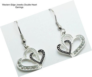 Western Edge Jewelry Double Heart Earrings