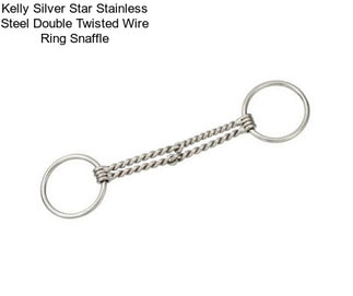 Kelly Silver Star Stainless Steel Double Twisted Wire Ring Snaffle