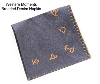 Western Moments Branded Denim Napkin