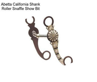 Abetta California Shank Roller Snaffle Show Bit