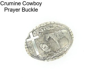 Crumine Cowboy Prayer Buckle