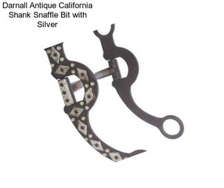 Darnall Antique California Shank Snaffle Bit with Silver
