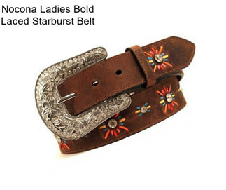 Nocona Ladies Bold Laced Starburst Belt