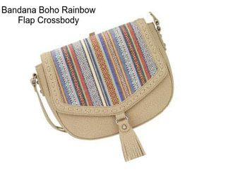 Bandana Boho Rainbow Flap Crossbody