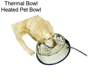 Thermal Bowl Heated Pet Bowl