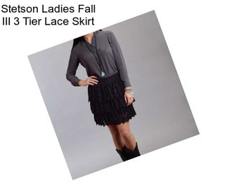 Stetson Ladies Fall III 3 Tier Lace Skirt