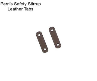 Perri\'s Safety Stirrup Leather Tabs