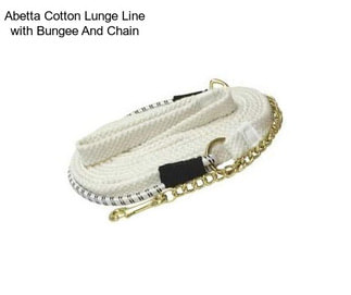 Abetta Cotton Lunge Line with Bungee And Chain
