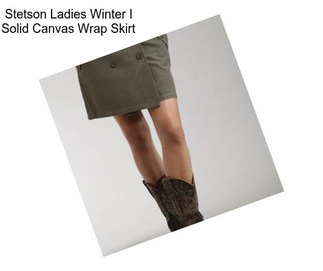 Stetson Ladies Winter I Solid Canvas Wrap Skirt