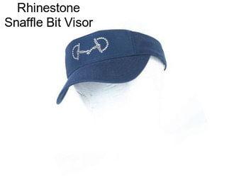 Rhinestone Snaffle Bit Visor