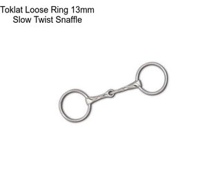 Toklat Loose Ring 13mm Slow Twist Snaffle