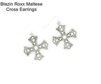 Blazin Roxx Maltese Cross Earrings