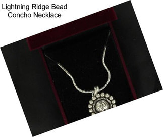 Lightning Ridge Bead Concho Necklace