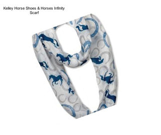 Kelley Horse Shoes & Horses Infinity Scarf