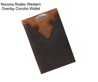 Nocona Rodeo Western Overlay Concho Wallet
