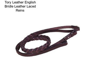 Tory Leather English Bridle Leather Laced Reins