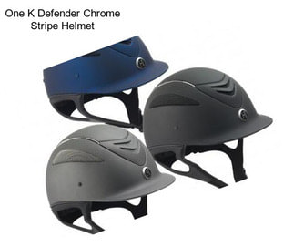 One K Defender Chrome Stripe Helmet