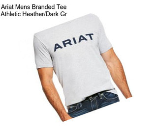 Ariat Mens Branded Tee Athletic Heather/Dark Gr