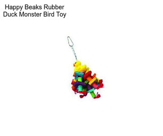 Happy Beaks Rubber Duck Monster Bird Toy