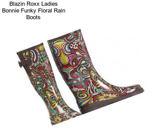 Blazin Roxx Ladies Bonnie Funky Floral Rain Boots