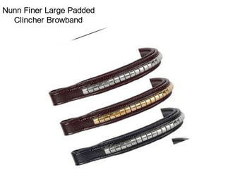 Nunn Finer Large Padded Clincher Browband