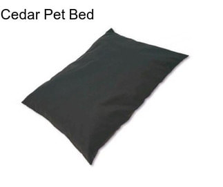 Cedar Pet Bed