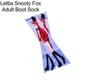 Lettia Snooty Fox Adult Boot Sock