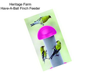 Heritage Farm Have-A-Ball Finch Feeder