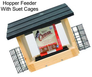 Hopper Feeder With Suet Cages