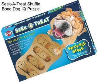 Seek-A-Treat Shuffle Bone Dog IQ Puzzle