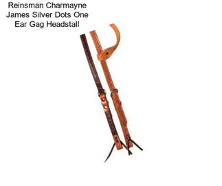 Reinsman Charmayne James Silver Dots One Ear Gag Headstall